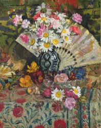 Nature morte avec un éventail